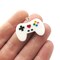 White Plastic Old School Video Game Controller (K373) (4x)